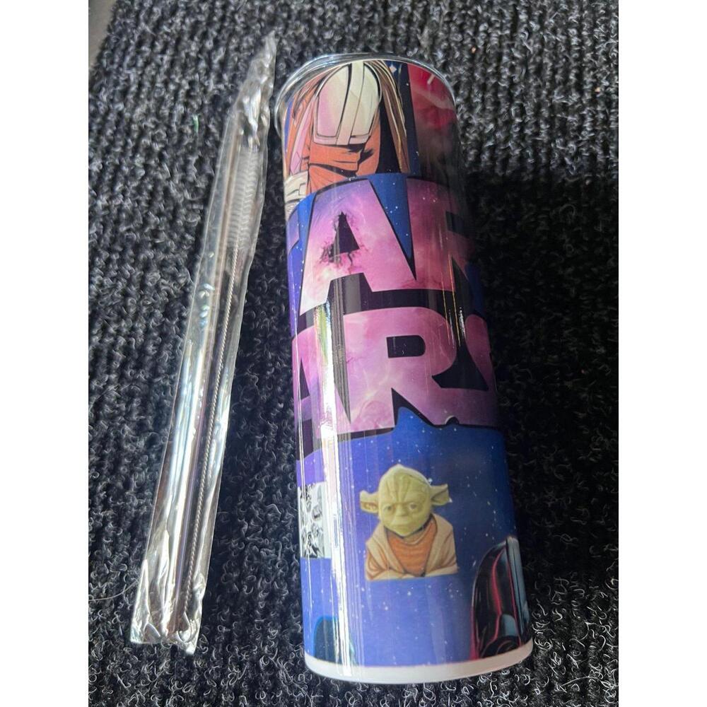 20 oz stainless steel tumbler with lid and straw
